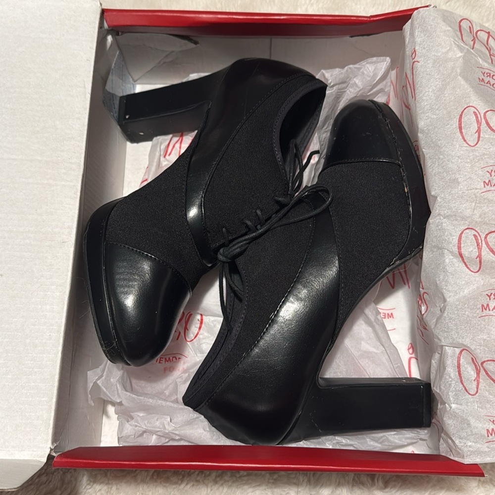 IMPO black lace up heel